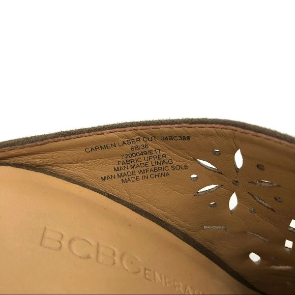 BCBGeneration Carmen laser cut heeled mules 6 - Picture 8 of 10